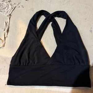 Dynamite Black V-Neck Tank Top